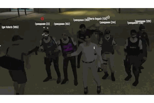 Soldiers Standing In Video Game Eger Sticker