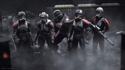 Soldiers Standing Next to Each Other With Star Wars Watermark