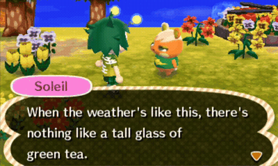 Soleil Says When Weather Is Like This Nothing Like Green Tea GIF