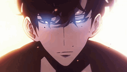 Solo Leveling Sung Jin Woo Face Close Shot GIF