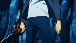 Solo Leveling Sung Jin Woo Holding His Dagger GIF