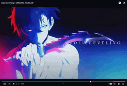 Solo Leveling With His Blade GIF