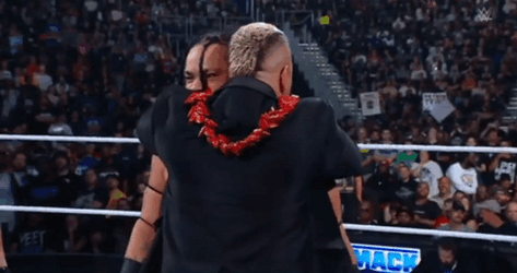 Solo Sikoa Embracing Jacob Fatu GIF