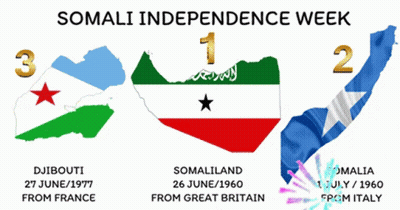 Somalia Independence Week Poster With Map GIF