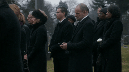 Somber Funeral Service Sherlock Film Snippet GIF