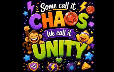 Some Call It Chaos We Call It Unity Monkeys Duck GIF