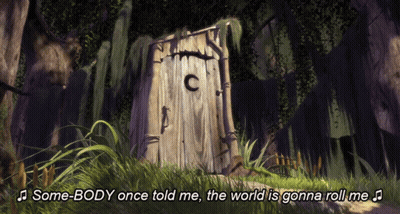 Somebody Once Told Me The World Is Gonna Roll Me With A Wooden Outhouse GIF