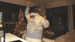 Someone Dancing And Spinning While Drinking Wine GIF
