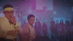 Someone Dancing In The Center Of Dance Floor GIF