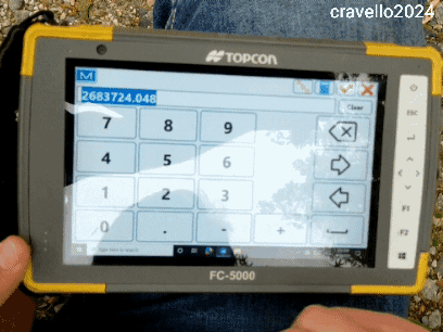 Someone Is Using A Topcon Fc 5000 Tablet GIF
