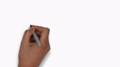 Someone Is Writing The Word Bru On A White Background GIF