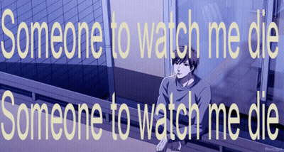 Someone To Watch Me Die With Man Smoking Cigarette GIF