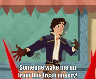 Someone Wake Me Up From This Fresh Misery Cartoon GIF