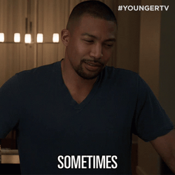 Sometimes Black Man Nodding Younger TV GIF