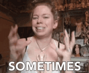 Sometimes Hand Motion GIF