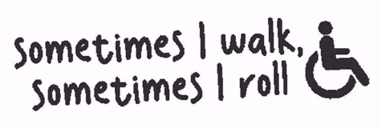Sometimes I Walk Sometimes I Roll PWD Poster GIF