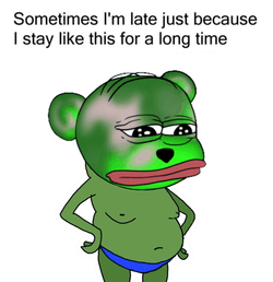 Sometimes Im Late Staring GIF