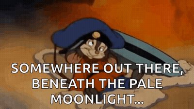 Somewhere Out There Beneath The Pale Moonlight Cartoon GIF