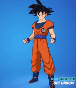 Son Goku Fortnite Griddy GIF