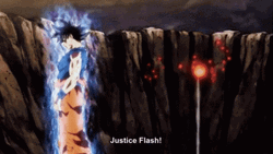 Son Goku Ultra Instinct Easily Dodge Jiren Attack GIF | GIFDB.com