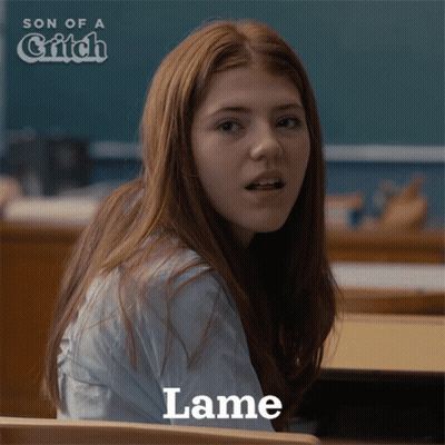 Son Of A Critch Poster Girl Red Hair Lame GIF