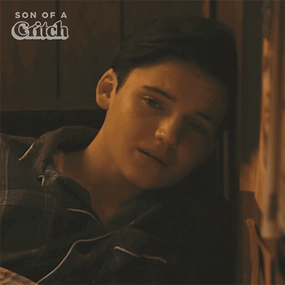 Son Of A Griffin Poster Man Laying In Bed GIF