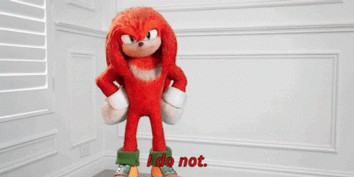 Sonic 2 Knuckles I Do Not GIF