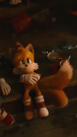 Sonic 2 Tails Relaxing While Chatting GIF