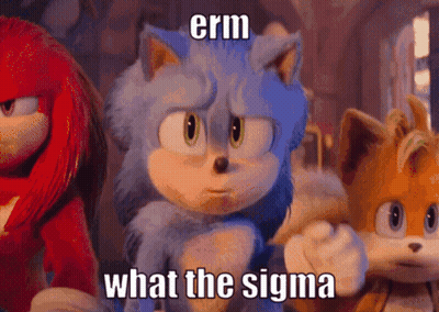 Sonic And Knuckles Saying What The Sigma GIF