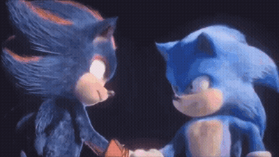 Sonic And Shadow Holding Hands GIF