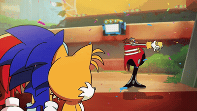 Sonic And Tails Standing Together GIF