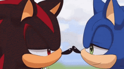 Sonic Ans Shadow Kissing GIF