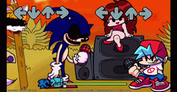 Sonic Exe Friday Night Funkin Party GIF