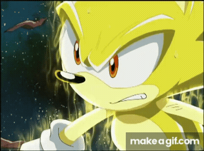 Sonic Hedgehog Surrounded By Diamonds Make A Gif.com GIF