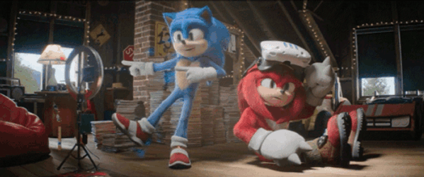 Sonic Knuckles Dancing Show GIF