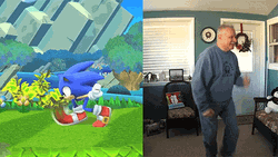 Sonic Lost World Running Wii GIF