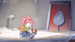 Sonic Mania Amy Rose Ribbon GIF