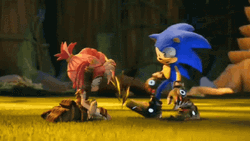 Sonic Prime Comforting Amy Rose GIF