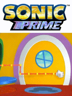 Sonic Prime Entrace GIF