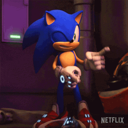 Sonic Prime Funny Index Pointing GIF