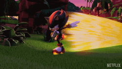 Sonic Prime Skating On The Ground GIF