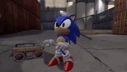 Sonic The Blue Hedgehog Dancing Creepy  GIF