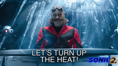 Sonic The Hedgehog 2 Poster Man In Red Jacket And Goggles GIF