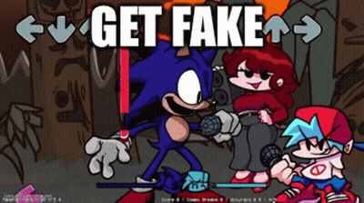 Sonic The Hedgehog And Girl Saying Get Fake GIF