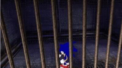 Sonic The Hedgehog Behind Bars GIF