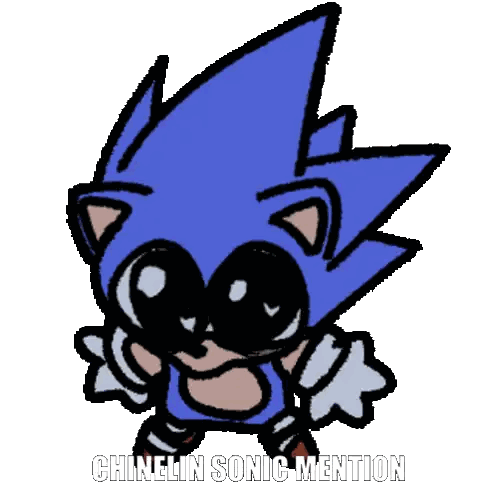Sonic The Hedgehog Chinelin Mention Sticker