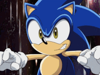Sonic The Hedgehog Close Up GIF