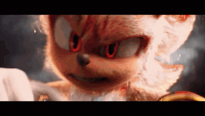 Sonic The Hedgehog Close Up Red Eyes White Fur GIF
