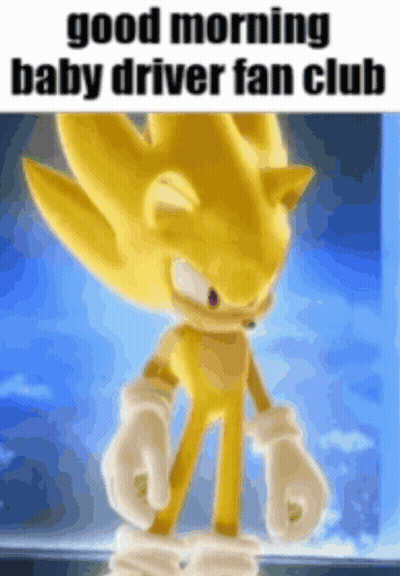 Sonic The Hedgehog Close Up With Red Background GIF
