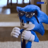 Sonic The Hedgehog Cool Sunglasses Let's Do This GIF